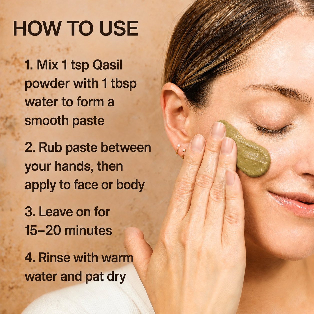 Qasil Powder, 7 oz / 200 g – 100% Pure Zizyphus Jujuba Leaf for Face, Body, Hair & Scalp Care – Plant-Based Beauty Mask Powder, Poudre de Qasil