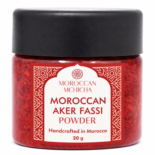Aker Fassi Powder, 1 oz – Aker Fassi Lip Stain, Traditional Moroccan Tint for Cheeks & Lips